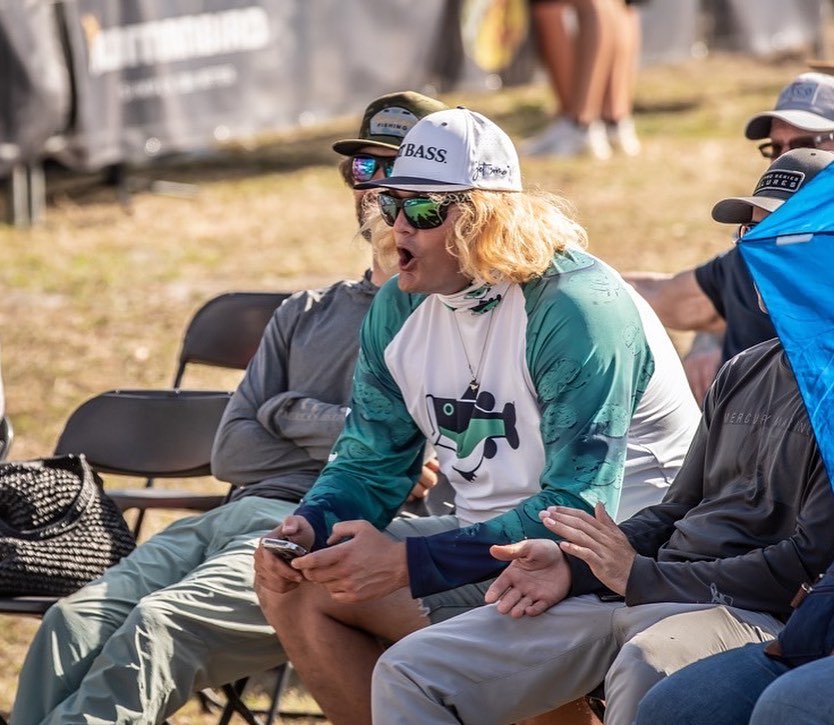 The face you make when you see a FAT BASS being pulled out on stage at a Bassmaster Elite weigh inn!