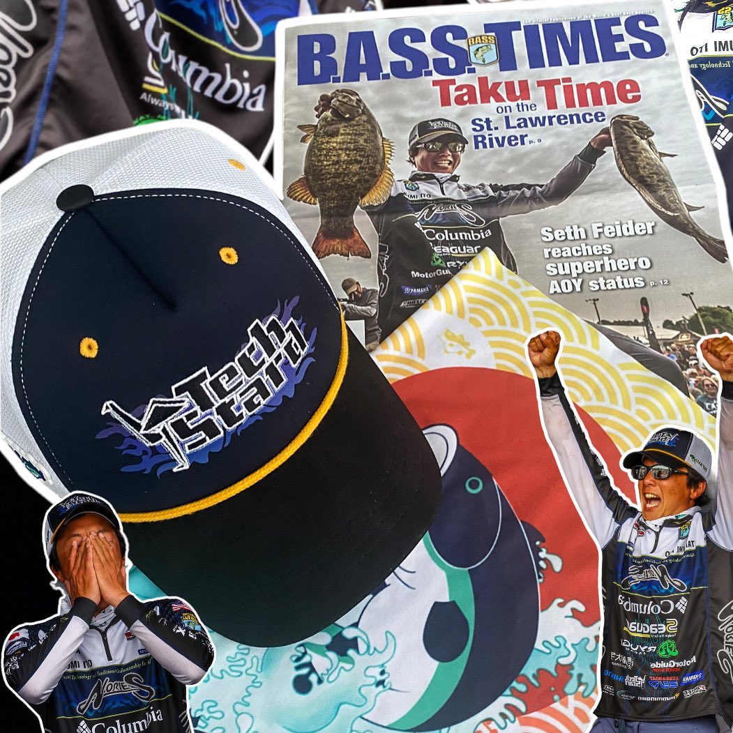 the latest issue of BASS TIMES is out with the headline it’s “TAKU TIME”!