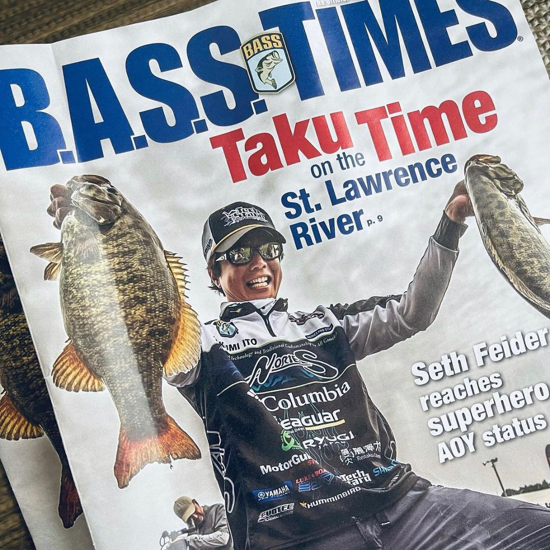 MR. FAT BASS himself TAKU ITO graces the front page of BASS TIMES