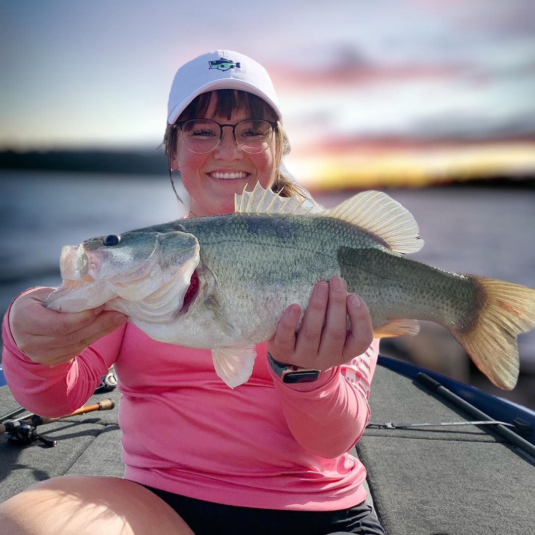 Female Bass angler