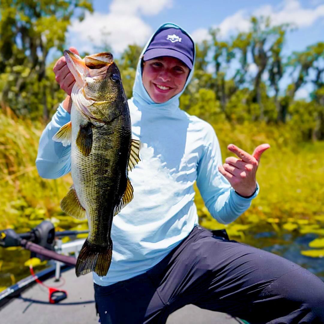 @thereelmacoy with a nice FAT BASS sporting the Texas Rig hat!