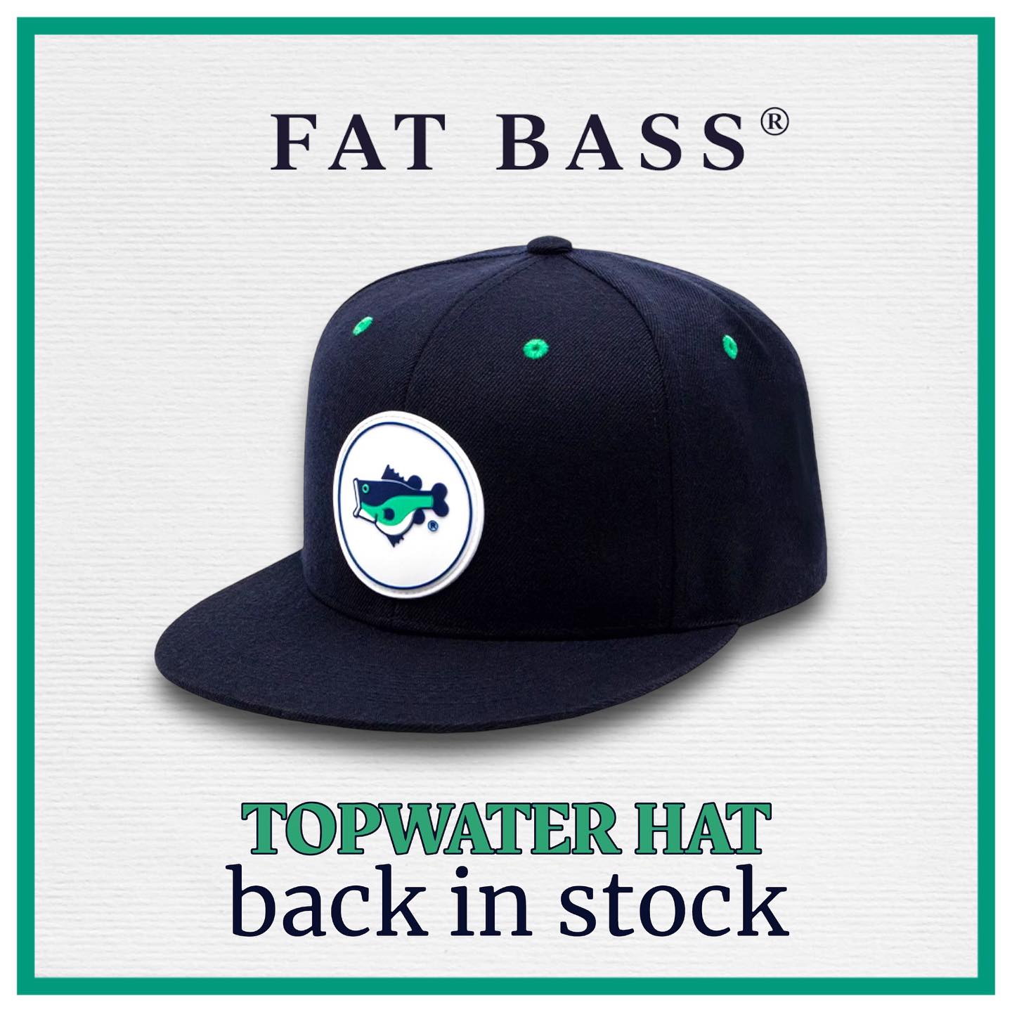 FAT BASS TOPWATER NAVY HAT